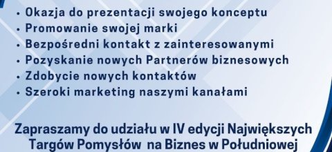 Targi Pomysłów na Biznes Kraków